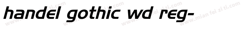 handel gothic wd reg字体转换